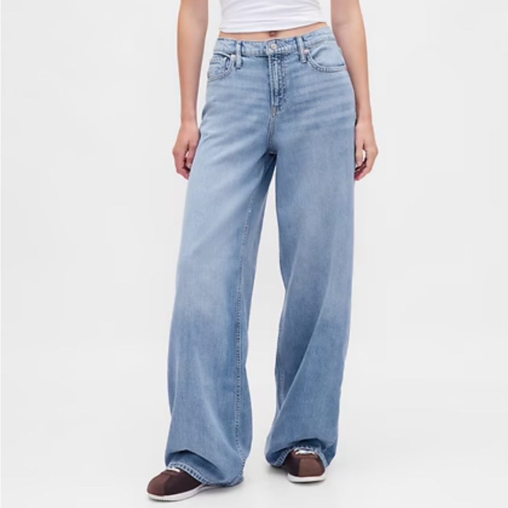 Gap Baggy Mid-rise UltraSoft Denim Pants